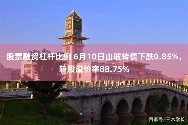 股票融资杠杆比例 6月10日山玻转债下跌0.85%，转股溢价率88.75%